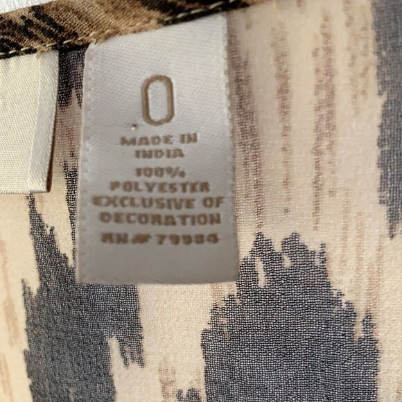 Chico’s size 0 top with tons of Bling at the chest. - Picture 5 of 8